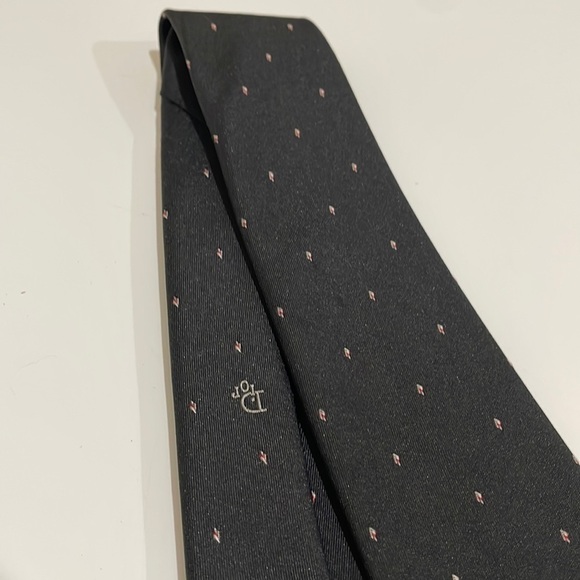 Christian Dior Classic Black Logo Tie—Great Looking!  Subtle & Understated—EUC - Picture 3 of 7